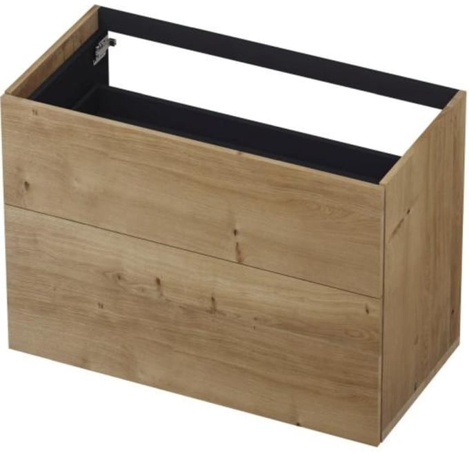 INK - Onderkast 2 Laden Push To Bestaande Uit: - 900x450x650 Mm - Ash Grey Fineer
