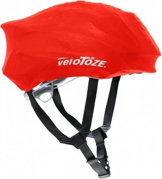 VeloToze Helmet Cover Red -  One Size - Helmhoes