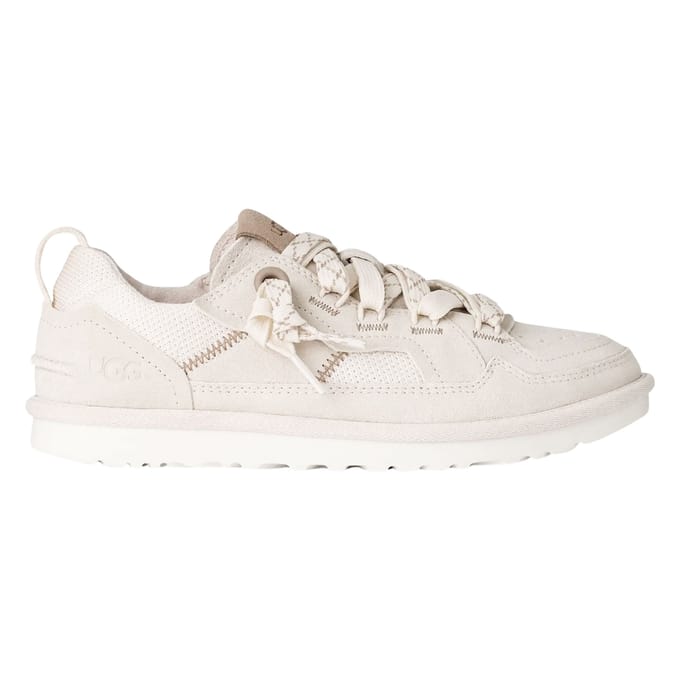 UGG® Minimel-sneaker in White, Maat 41, Suede/Textiel
