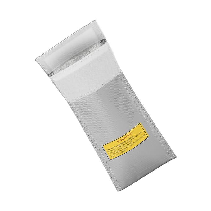 Sac de Sécurité pour Batterie au Lithium Sac Ignifuge et Antidéflagrant pour Batterie de Modèle d'Avion white