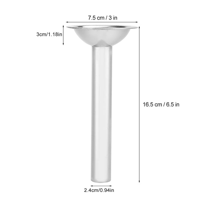 Roestvrijstalen Worststopper Vulbuis Handmatige Vleesmolen Accessoire Diameter 24mm white