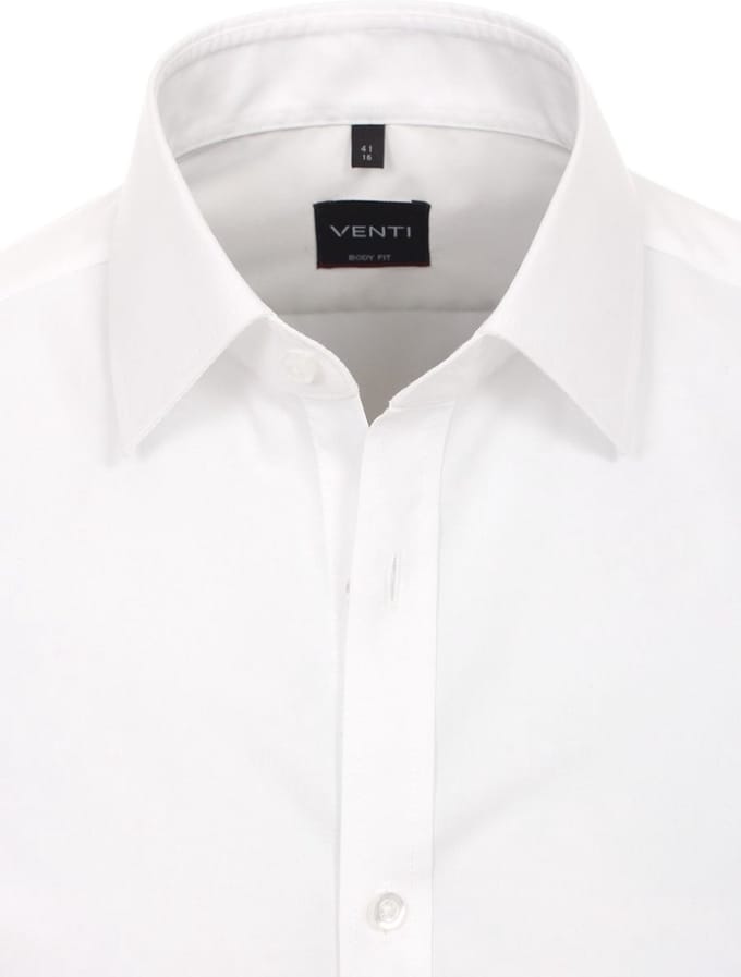 Venti Overhemd Wit Body Fit Kent Kraag 001420-000 - M