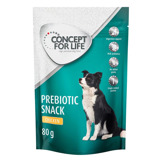 Concept for Life Prebiotic Snack met Kip - Voordeelpakket: 3 x 80 g