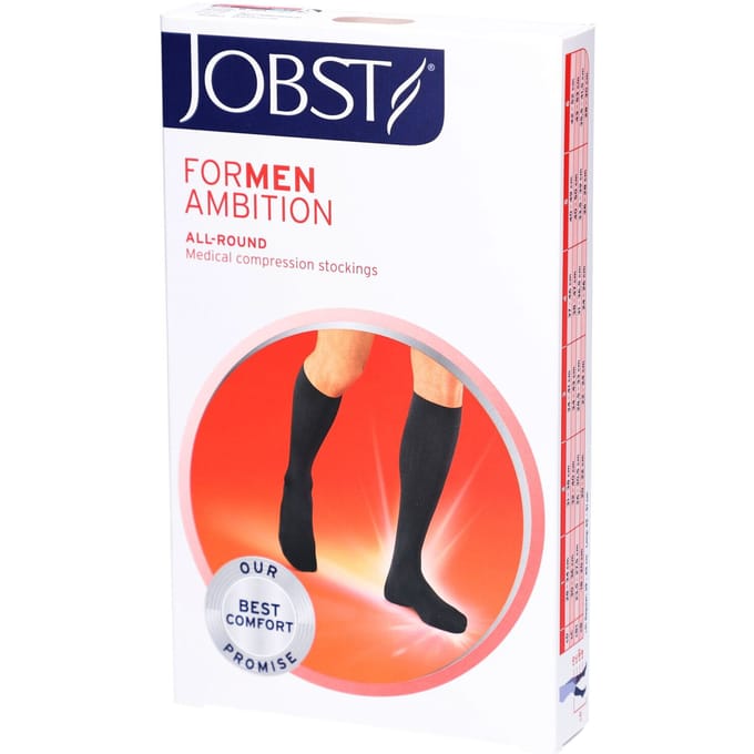 Jobst For Men Ambition Kl2 Ad Long Black Ii 1p