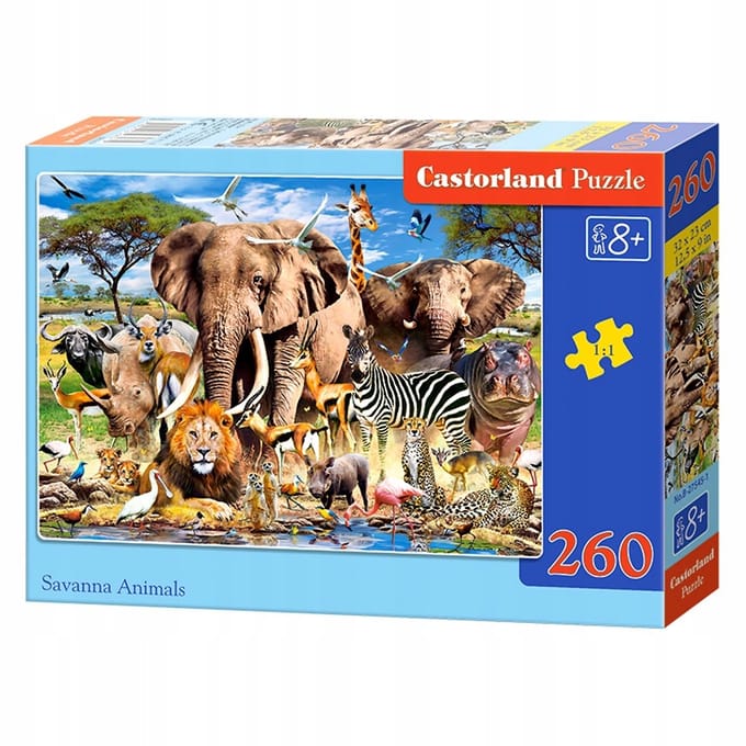 Castorland puzzel 260 stukjes - Savannedieren