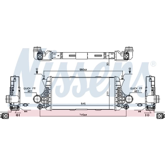 Intercooler NISSENS 96332