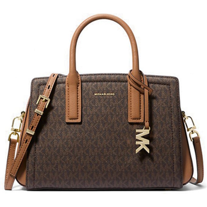 Michael Kors Laila Small Signature Bag Dames Handtas - Vanilla - One Size