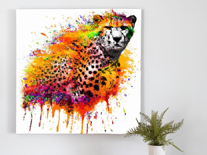 I am speed | I am speed | Kunst - 30x30 centimeter op Canvas | Foto op Canvas