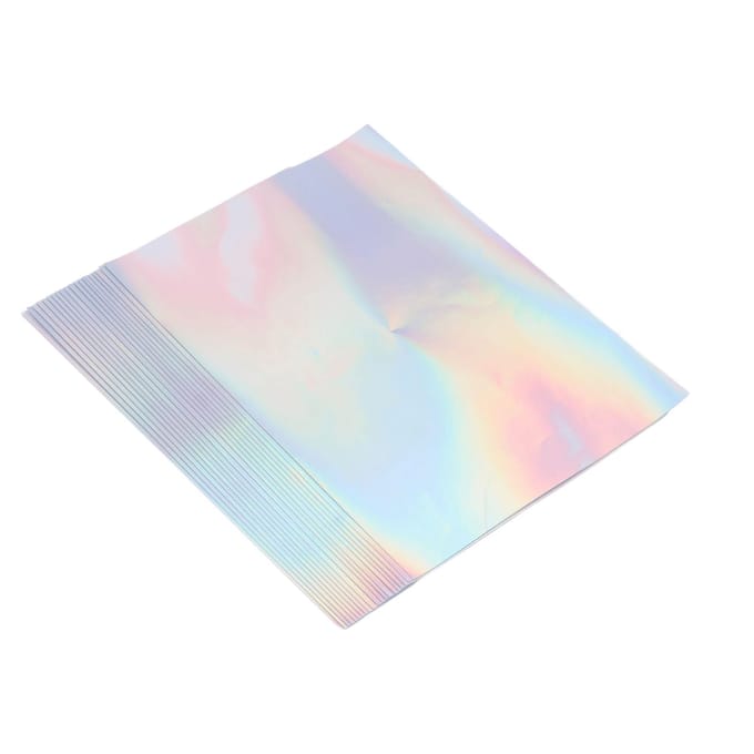 20 Vellen A4 Printbaar Holografisch Stickerpapier Waterdicht Sneldrogend Krasbestendig Laser white