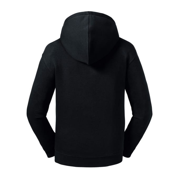 Russell Kinderen/kinderen Authentieke Zip Hooded Sweatshirt (Zwart)