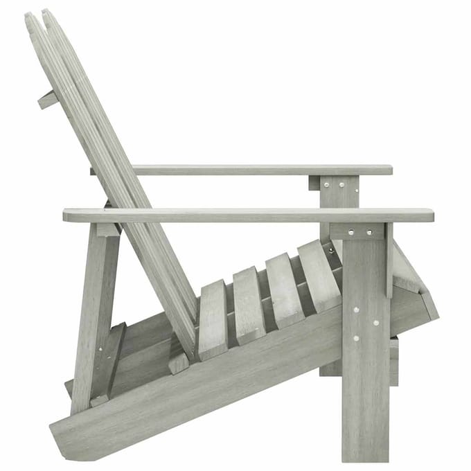vidaXL - Tuinstoel - 2-zits - Adirondack - massief - vurenhout - grijs