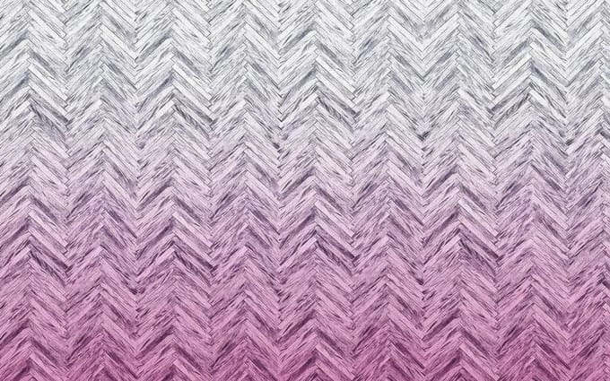 Fotobehang - Herringbone Pink 400x250cm - Vliesbehang
