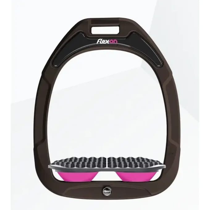 Endurance stijgbeugels Bruin/Grijs/Roze Flex-On Green Composite