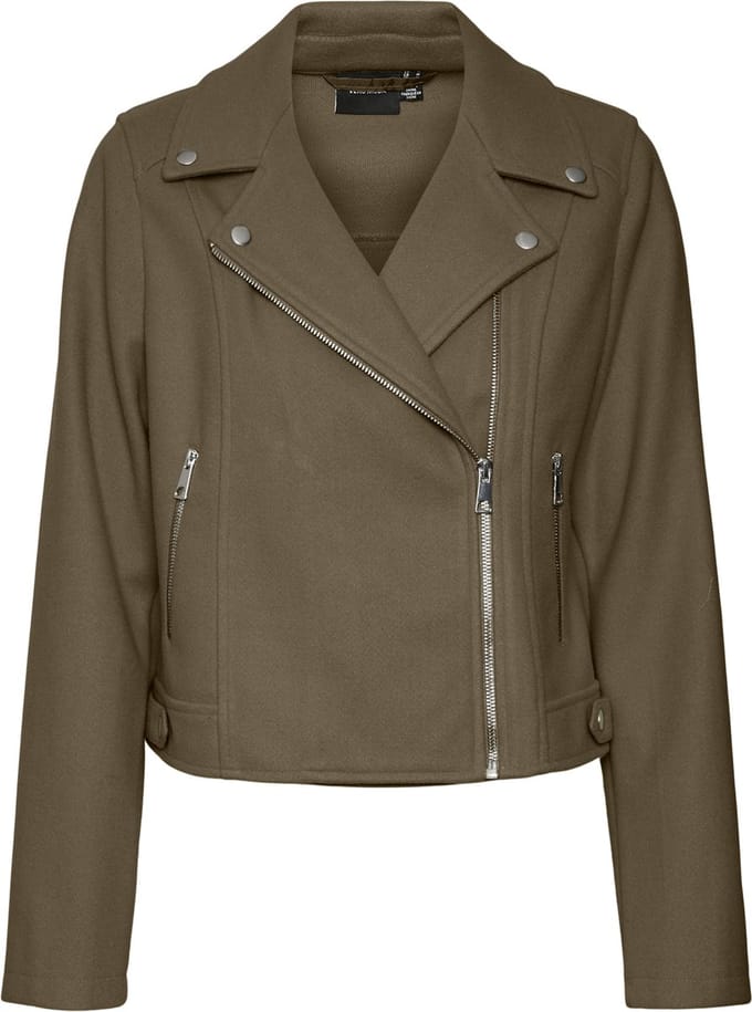 VERO MODA - VMPOP SHORT BIKER JACKET GA BOO - Dames - Gewatteerde jassen