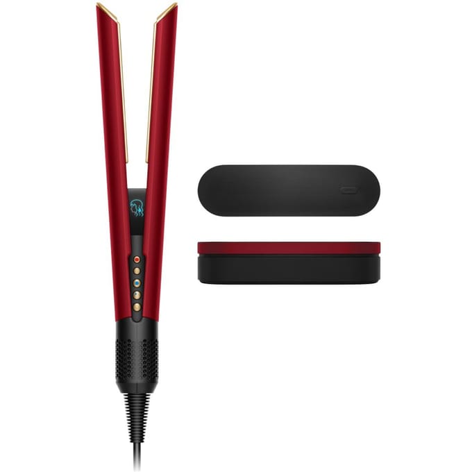Dyson Lisseur séchant Dyson Airstrait™  (Velours Rouge/Or)