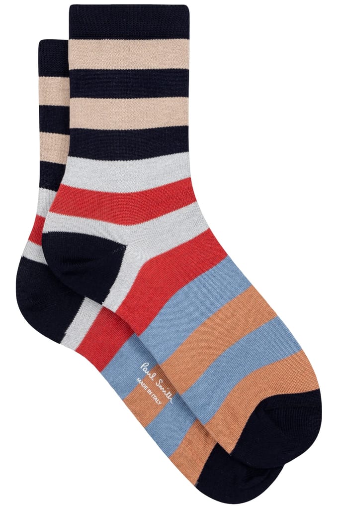 Paul Smith Sock Charmay Stripe Navy Taglia: OS | Calzini Outlet | Donna | Blu