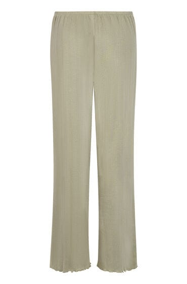 Hunkemöller Pyjamabroek Loose Pointelle Groen