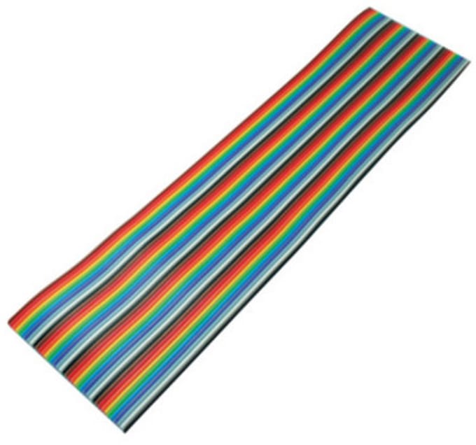 Flachkabel farbig Raster 1,27mm 40 pin 3m