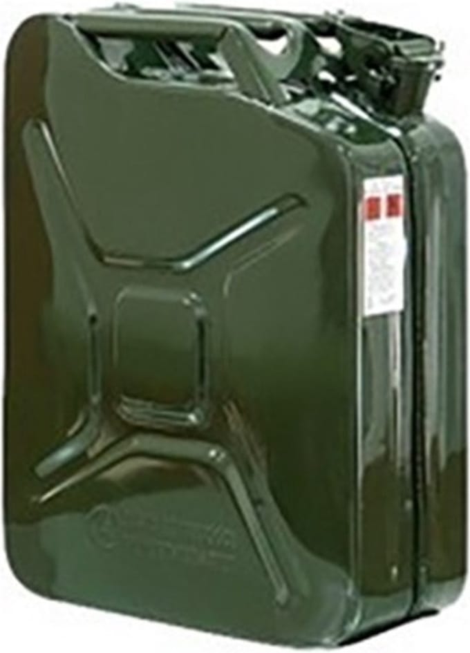 Jerrycan Benzine - Metaal - Groen - 20ltr