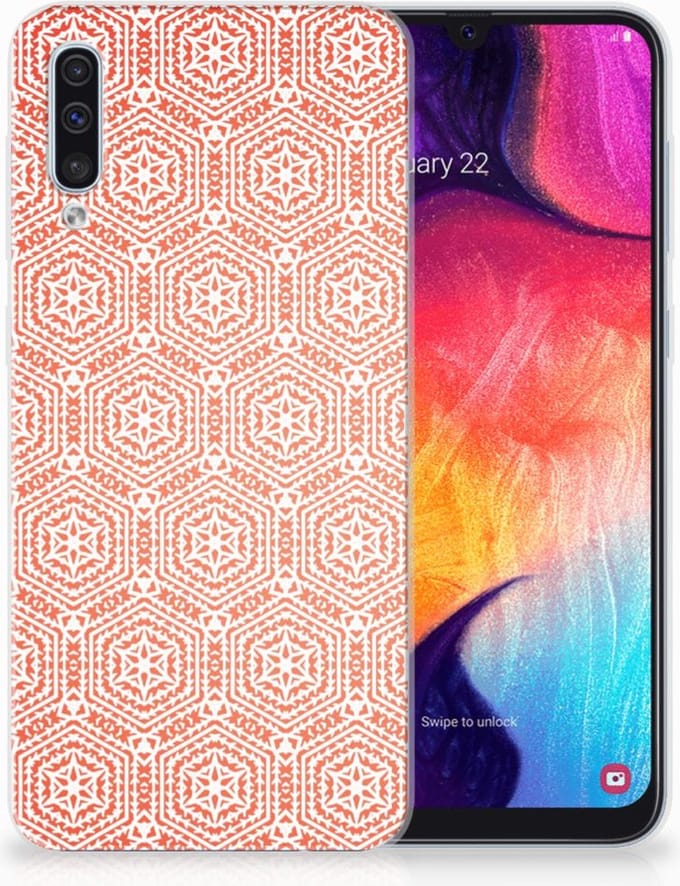 Samsung Galaxy A50 TPU bumper Pattern Orange