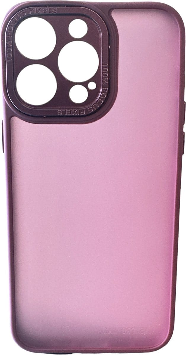 Backcover Military - Geschikt voor iPhone 14 Plus - Met Camera Protector - Stevige Case met Soft TPU-bumperranden - Roze