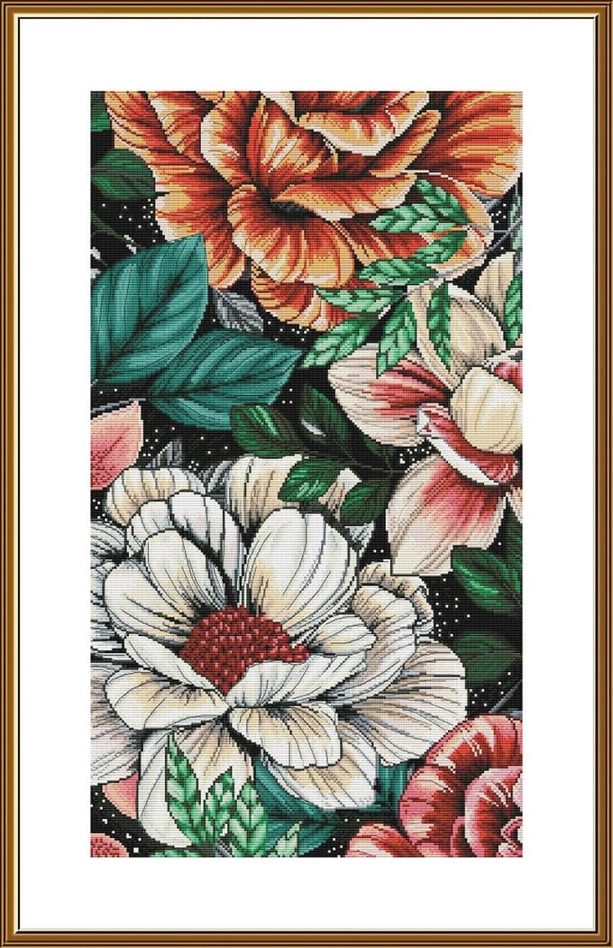 Borduurpakket Nova Sloboda - Flower Suite - Bloemen Suite