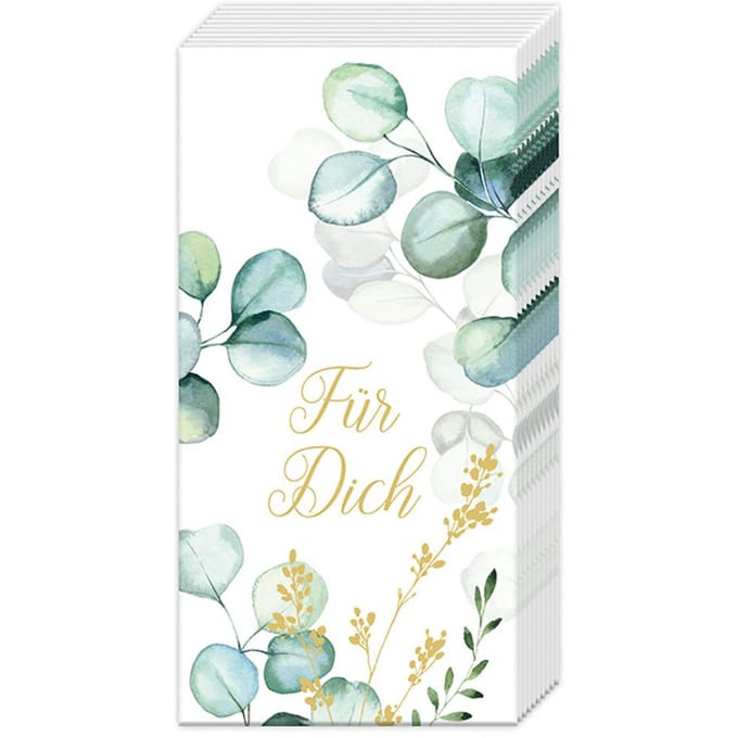 Papieren zakdoeken "Für Dich"