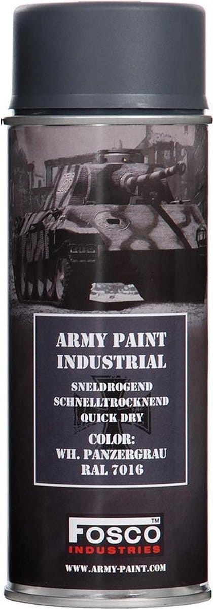Fosco spuitbus legerverf 400ml Panzergrau