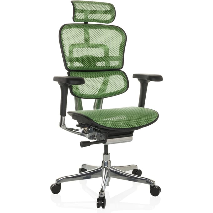 Bureaustoel / Directiestoel ERGOHUMAN GEN2 Netstof groen hjh OFFICE