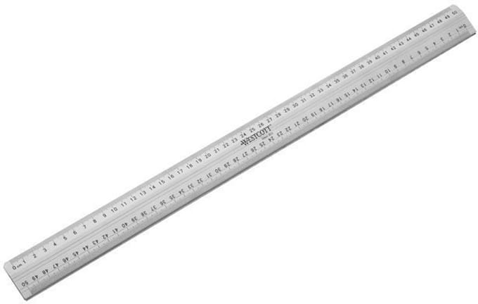 Westcott snijliniaal - 50cm - met anti-slip - AC-E10113