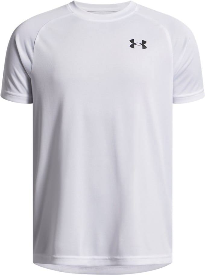 Under Armour Tech T-shirts Kinder - Wit - Maat 137 - 149 CM - Poly Jersey