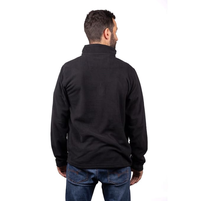 Caterpillar Cat Microfleece Kwart Rits Polyester Heren Zwarte Sweatshirt