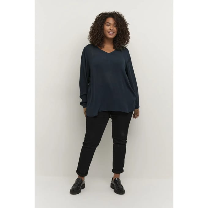 Damesblouse met lange mouwen KAFFE Curve Ami