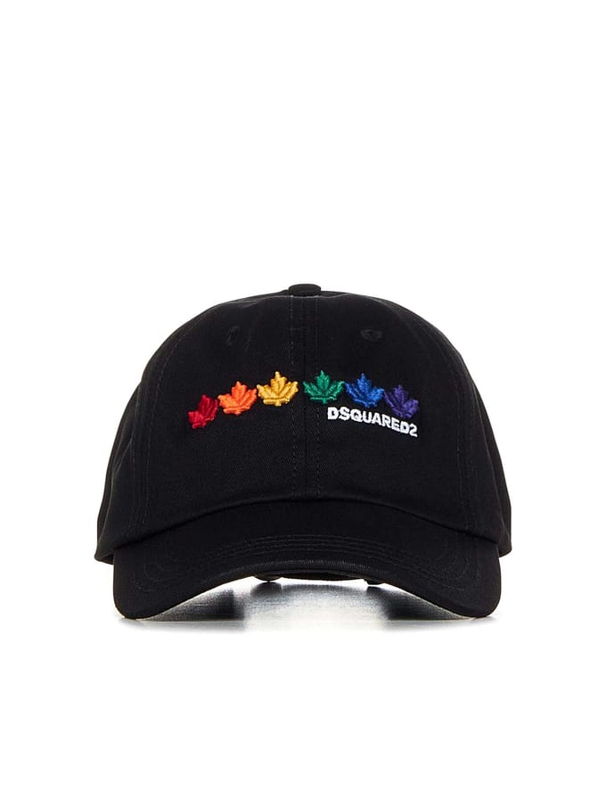 Baseballpet met regenboogbladlogo