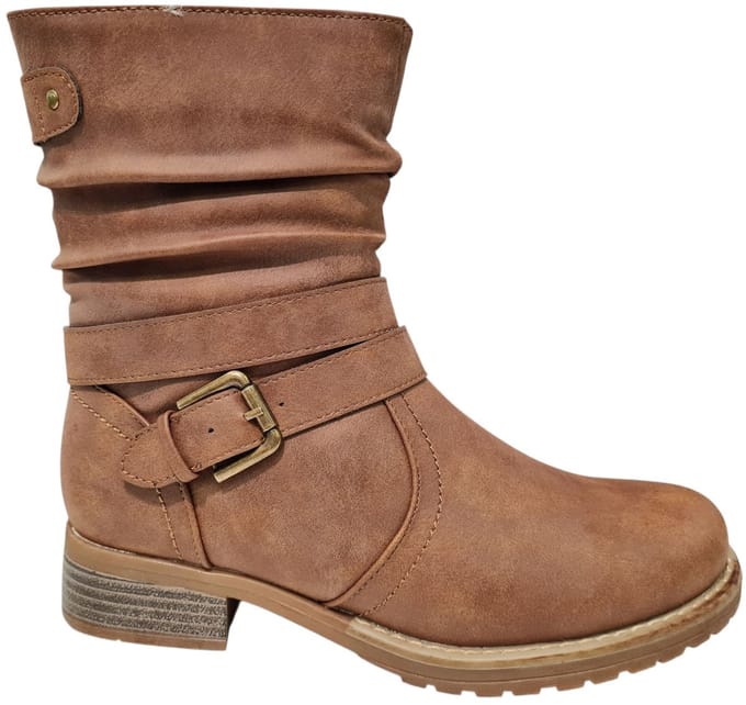 Bridge 20238013 Cognac Dames Laarzen - Cognac - 41