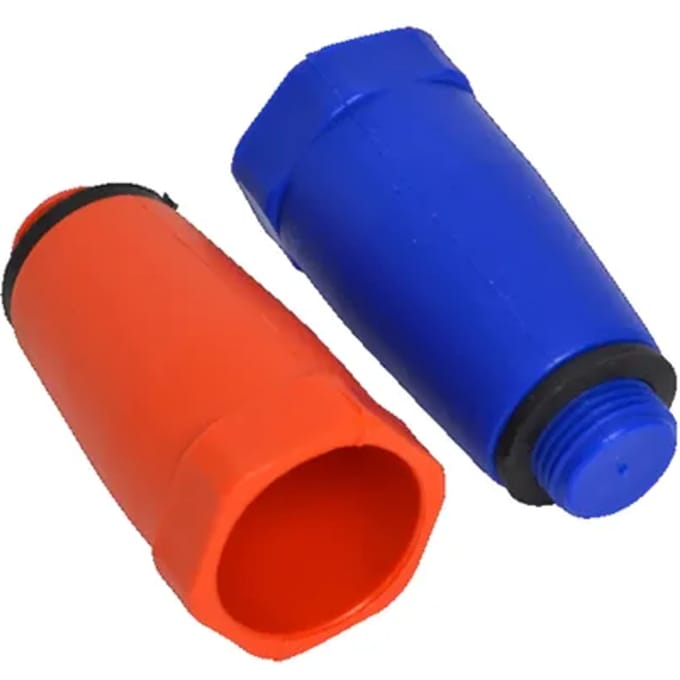 Sanivesk Bouwstop Rood + Blauw 1/2"m Kunststof