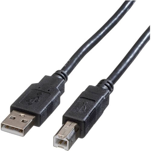ROLINE USB 2.0 Kabel, Type A-B, Type A-B, zwart, 3 m