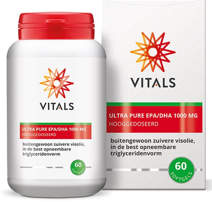 Vitals Ultra Pure EPA/DHA 1000 mg - Omega 3 Visolie - 60 Softgels