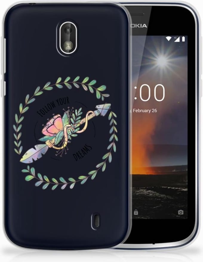 Nokia 1 Telefoonhoesje met Naam Boho Dreams
