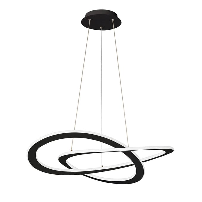 Viokef LED hanglamp Charlie, Ø 62 cm, zwart