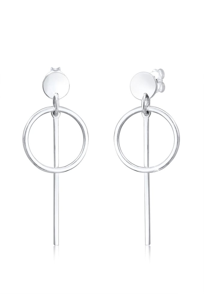 Elli Oorbellen Hanger Geo Cirkel Basic Minimal 925 Zilver