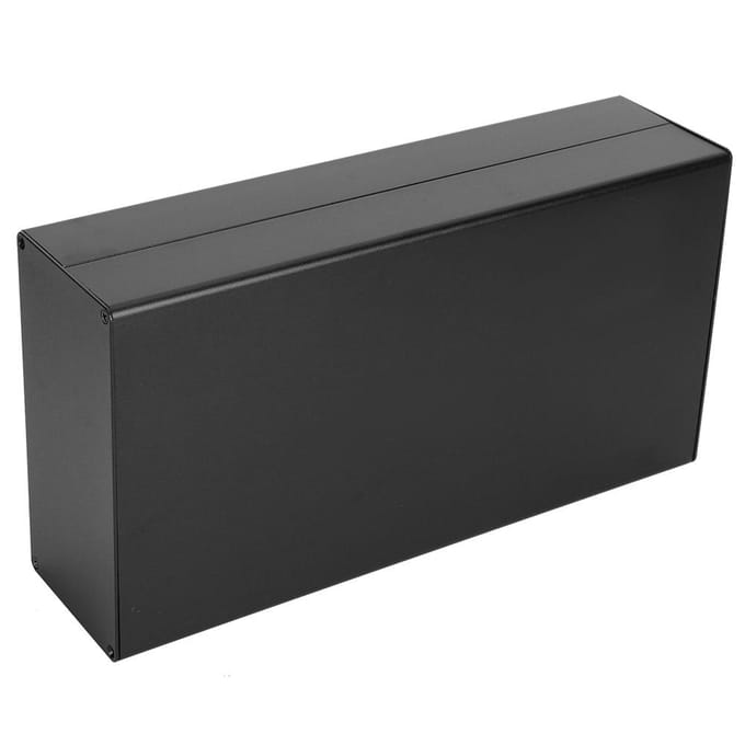 Aluminium Behuizing PCB Aansluitdoos Elektrisch Accessoire Zandzwart Warmteafvoer voor GPRS