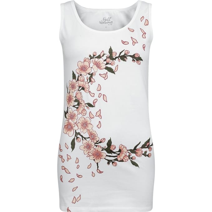 Full Volume by EMP Top - Hemd met bloemetjes - S tot XXL - voor Vrouwen - wit