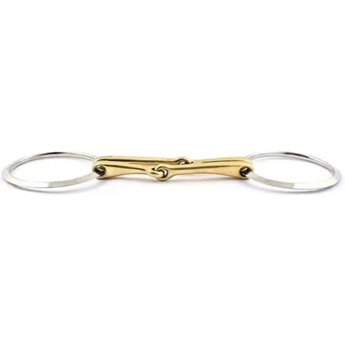 Mors 2 ringen voor paard met dubbele kanons Jump'In