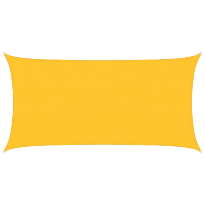 vidaXL - Zonnezeil - 160 - g/m² - 3x6 - m - HDPE - geel