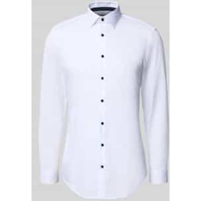 Super slim fit zakelijk hemd met kentkraag