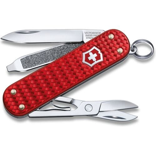 Victorinox Classic SD Precious Alox Zakmes - Iconisch Rood, 5 Functies