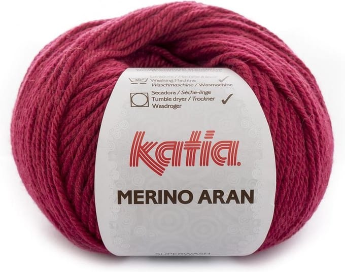 Katia Merino Aran - 71 wijnrood - Merinogaren