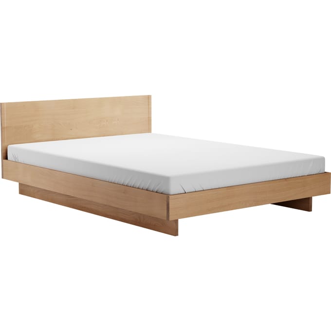 Objekte unserer Tage Zians Bed met doorlopend been - eiken - met hoofdeinde - 200 x 200 cm