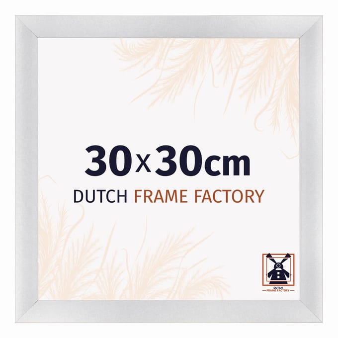 Fotolijst 30x30 cm - MDF - Zilver Mat - Praag